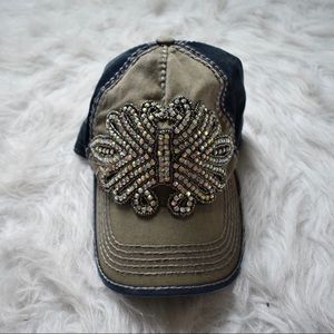 SPRING BREAK SALE 🌺 OLIVE AND PIQUE studded hat